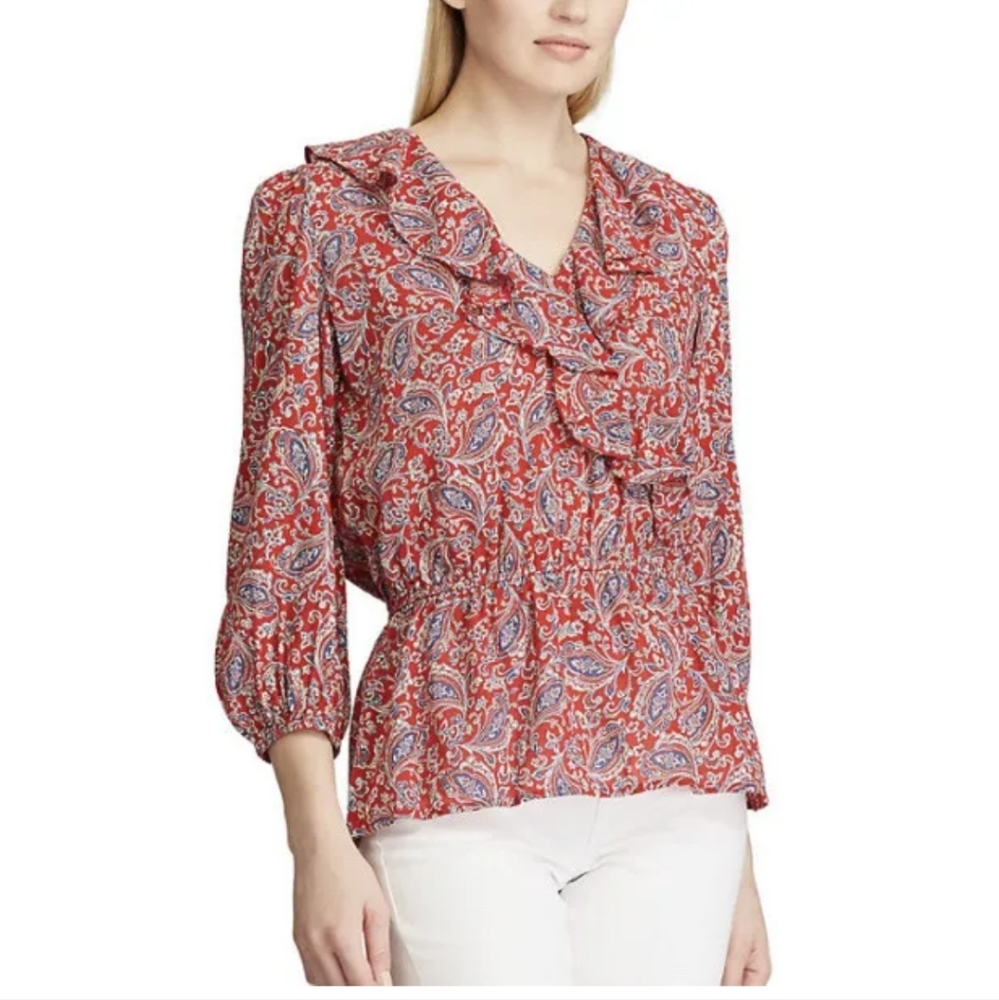 NWOT CHAPS WOMENS BLOUSE.